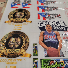 DTF Transfers By Size